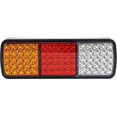 Feu arrière 12 V 75 LED, indicateur de freinage, feu stop, feu de recul pour remorque/camion (1/4)