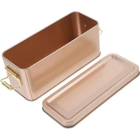 Petite boîte de rangement décorative en fer blanc avec couvercle rétro pour biscuits, bonbons, friandises, design compact et léger pour festivals