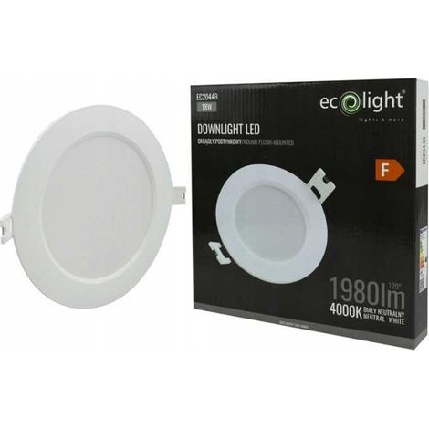 Downlight LED circular P/T 18W 4000K blanco DL-1 (1/4)