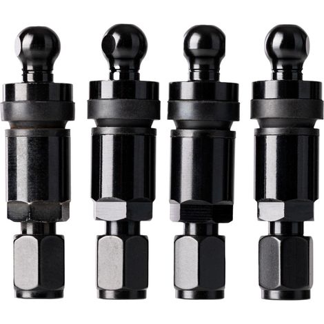 4 sensori di pressione pneumatici TPMS con valvola in metallo neri ▶ Volvo S80L 2006-2016 ✓ Sensore Pressione Pneumatici Set