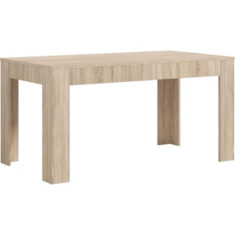 Home Heavenly® - Mesa de comedor UKI, diseño moderno de líneas simples, con patas en L y fácil mantenimiento.  Color: Cambrian