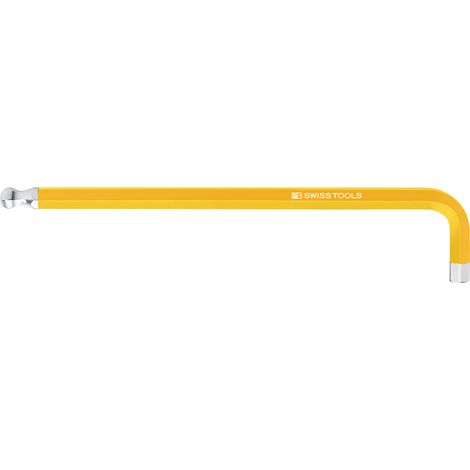 PB Swiss Tools Sechskant-Winkelschraubendreher, lang, pulverbeschichtet, 4 mm