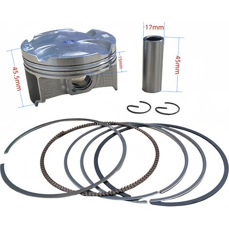 New motorcycle pistons, compatible with Honda CBR300 and CRF300, 76 mm piston ring set (1/4)