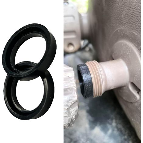 Joint D'étanchéité Spa - 2 Pièces - Caoutchouc Noir - Remplacement Entrée Sortie - Pour Intex Pure Spa - Compatible Modèles Divers (1/5)