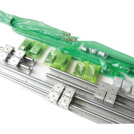Rails Linéaires, Construction en Acier, Compatibilité Polyvalente, 300 700 1100mm (1/2)