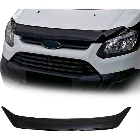 Déflecteur de Capot Compatible avec Ford Transit Tourneo Custom 2013-2018 Pre-FL Noir (1/5)