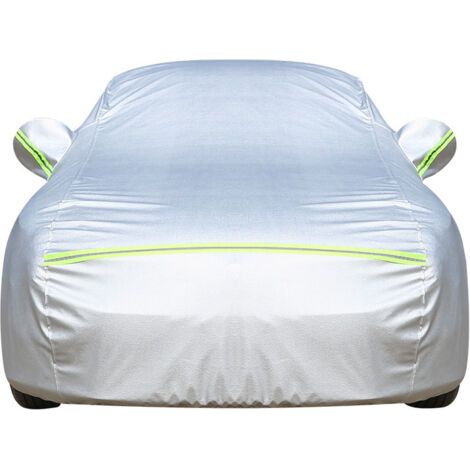 Bâche Voiture Exterieur Housse de Protection Oxford Couverture Imperméable Auto, Ouverte Latérale pour Cabine, Doublure en Coton Respirant, Anti UV Neige Poussière (490x185x150cm) (1/5)