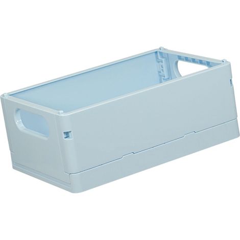 Mini panier en plastique pour étagère de rangement, caisse pliante idéale pour la maison, la cuisine, la salle de bain, la salle de classe et le bureau (1/5)