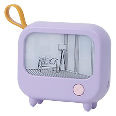Niedliche LED-Tischlampe für Kinder, Mini-Dekolampe fürs Schlafzimmer, Geburtstagsgeschenk, TV-Malerei-Motiv, Stimmungsbeleuchtung (1/5)