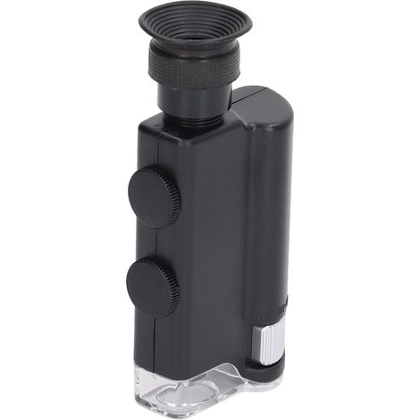 Microscope portable à zoom optique 200x à 240x, mini microscope de poche avec lumière UV pour l'évaluation des bijoux en jade (1/5)