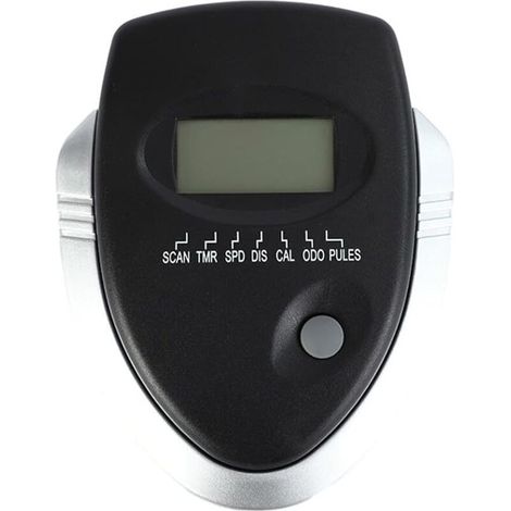 Moniteur de vélo d'appartement avec écran LCD, compteur de vitesse, moniteur de vélo stationnaire, noir