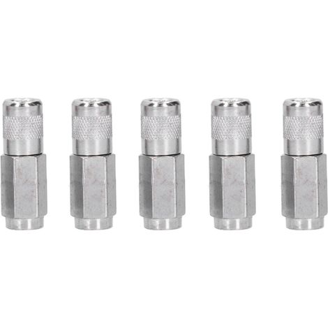 5Pcs Grease Gun Coupler Durable Wear-Resistant Grease Gun Flat Nozzles for Equipment Maintenance Grease Gun Tips MUMU (1/3)