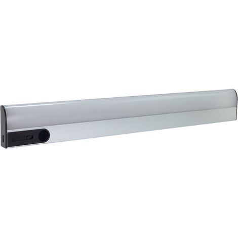 Réglette LED Argent 2.7W, 250 lm, 3000K, interrupteur infrarouge, batterie recheargable, intensité variable - Tibelec (1/5)