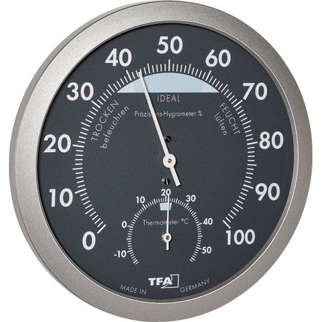 Thermo-hygromètre TFA Dostmann 45.2043.51 anthracite, argent (1/3)