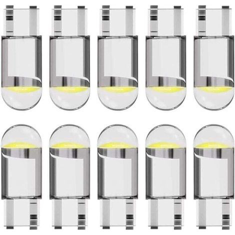 Ampoule LED T10 W5W 194 pour voiture 12 V 6 000 K (blanc) COB . ampoule LED 168 . ampoule LED 2825 T10 W5W . éclairage intérieur LED . ampoule LED W5W . ampoule LED pour voiture (1/4)
