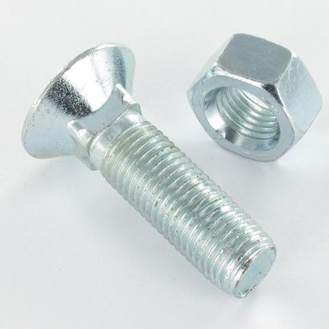 Boulon de charrue TFCC tête fraisée collet carré M12X70 Classe 8.8 Acier zingué-1 pièce (1/2)