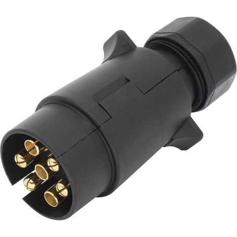 Adaptateur De Connecteur De Câblage for Remorque Électrique, 7 Broches, 12V, Caravane, Bateau, Boîte À Chevaux, Lumières De Remorque, Prise S, Accessoires De Voiture (1/5)