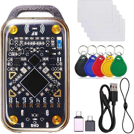 Chameleon Ultra RFID-Chip-Lesegerät, Smartcard-Emulator, NFC-Duplikator, IC-ID-Karten-Dekodierung + 5XUID-Schlüsselanhänger/Karte (1/5)