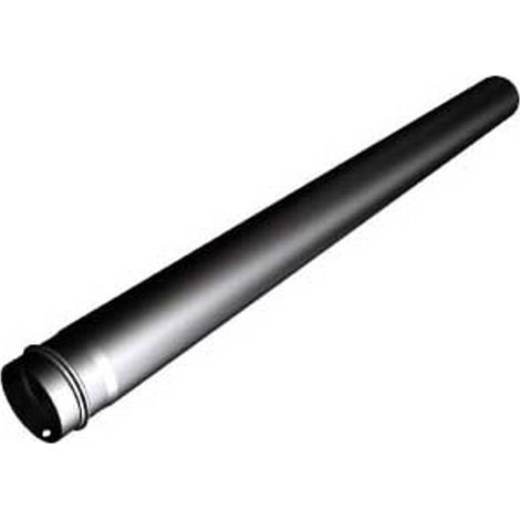 Buderus Abgasrohr 150x80x0,6mm, Schwarz emailliert, 63043107