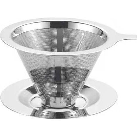 Filtre À Café - En Acier Inoxydable - Pour Tasses Et Thermos - Sans Papier - 1 Pièce (1/5)