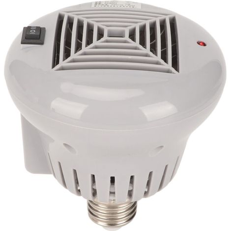 Jeffergarden Chauffage soufflant pour animaux de compagnie avec 3 niveaux de puissance, sûr, petite boîte pour reptiles et poules, gris, 220 V