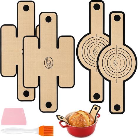 4 Tapis de Cuisson en Silicone, Tapis Patisserie for Dutch Oven (1/5)