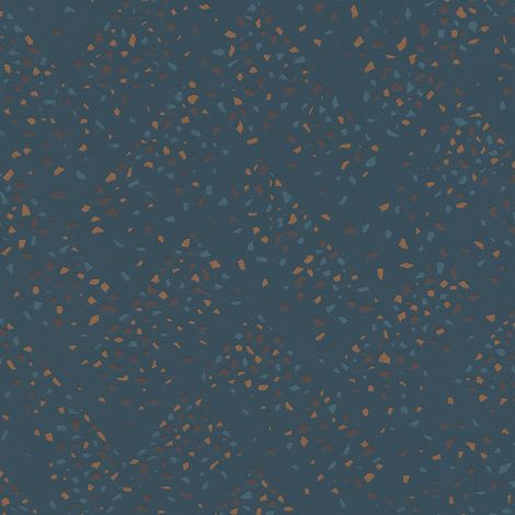 Exklusive Luxus Tapete Profhome 373941 Vliestapete leicht strukturiert in Steinoptik glänzend blau grün braun 5,33 m2
