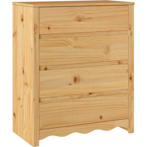Maison Exclusive - Cajonera Drammen Roble 76,5 x 40 x 91 cm Mader