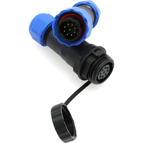 Aviation Connector SD16 9 Pin Waterproof Male Female Circular Electrical Socket 5A 250V Quick Disconnect Connector for Outdoor Industrial LED Device (1/5)