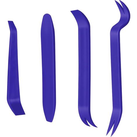 Set di 4 attrezzi per lo smontaggio degli interni dell'auto, kit professionale di leve con leve in plastica, adatto per smontare e installare impianti audio, autoradio, cruscotti e pannelli delle port