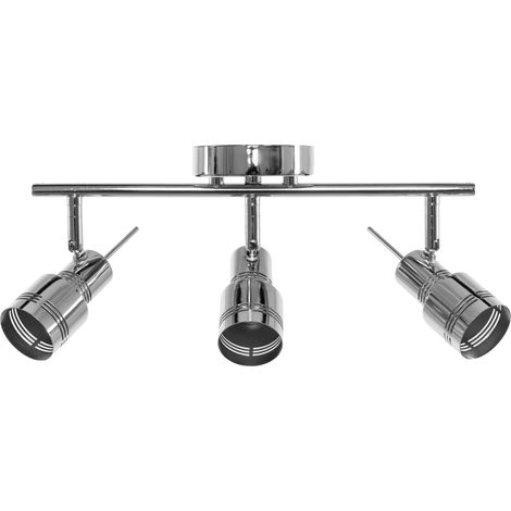 LÁMPARA de TECHO APP747-3C SPOTLIGHT 3 CROMO 3-PUNTOS de LUZ GU-10 18X46CM