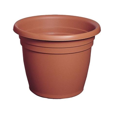 Vase rond en polypropyle'ne sans soucoupe 30 x h.25 capacite' Lt. 9 pour fleurs de jardin exte'rieur