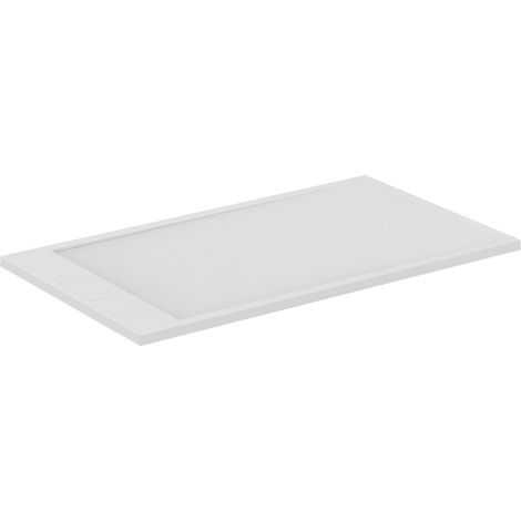 Receveur de douche antidérapant IDEAL STANDARD Ultra Flat S I.Life recoupable avec bonde largeur 140 x 80