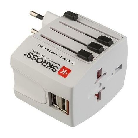 Adattatore da viaggio polypool universale 2 prese usb - PP2209