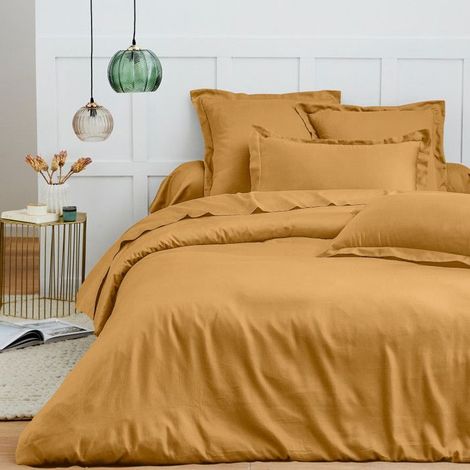 Housse de couette 260 x 240 cm "Prémium" pour lit 2 places King Size - Prémium Miel (1/3)