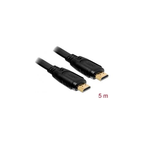Cable HDMI High Speed con Ethernet M/M 5m Flat