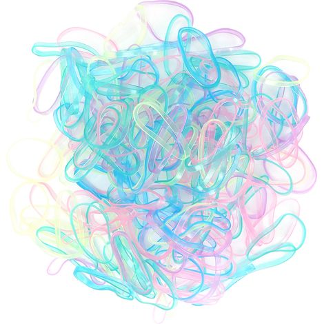 Élastiques colorés pour cheveux d'enfants - Accessoires capillaires en plastique souple pour petites filles (1/5)