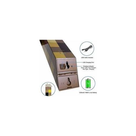 Lampe de bureau LED Minecraft en forme de torche – Rechargeable USB – Autonomie 3 heures – Décoration ludique pour enfants (1/4)