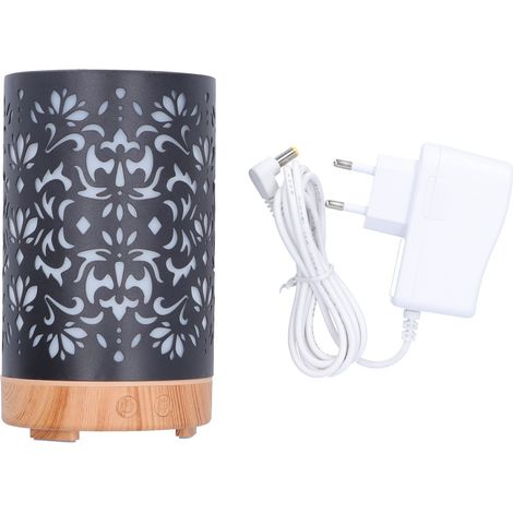 Diffuseur d'huiles essentielles en fer forgé 100 ml, ultrasonique, avec lumière colorée, pour maison, prise UE 100-240V (1/5)