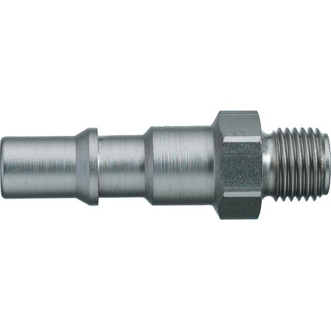 Raccord rapide pneumatique Legris, Filetage Mâle vers Mâle BSPP 3/8 in Male 3/8pouces ISO 6150 C, ISO C en Aluminium ( Prix pour 1 )