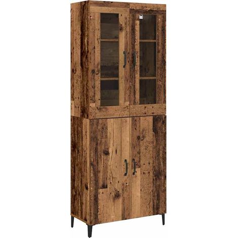 2 pcs Armoires Hauts de rangement - Armoires De Chambre Bois ancien Bois d'ingénierie fr6764 - Maison La Vie (1/5)