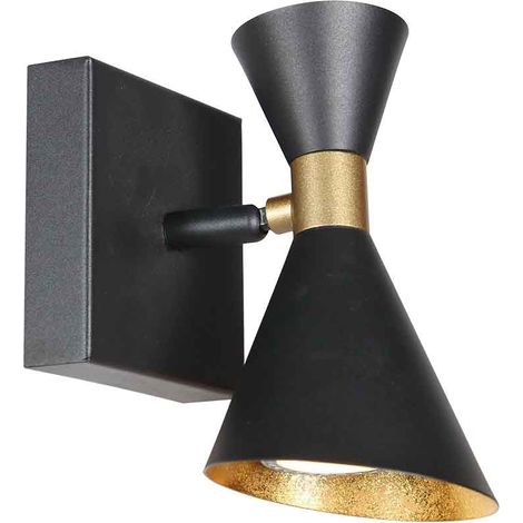 Anne Lighting - wandleuchte - Preto - schwarz - metall - Ø 9cm -