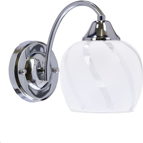 Applique murale chrome verre motif E27 Prego Candellux (1/5)