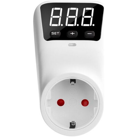 Prise Anti-Surcharge et Sous-Tension Type F - 3680W 16A, Écran Digital, Protection Électronique (1/5)
