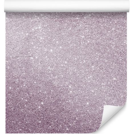 Papier peint à paillettes gris clair et violet pour salon et chambre 50x1000 cm (1/5)