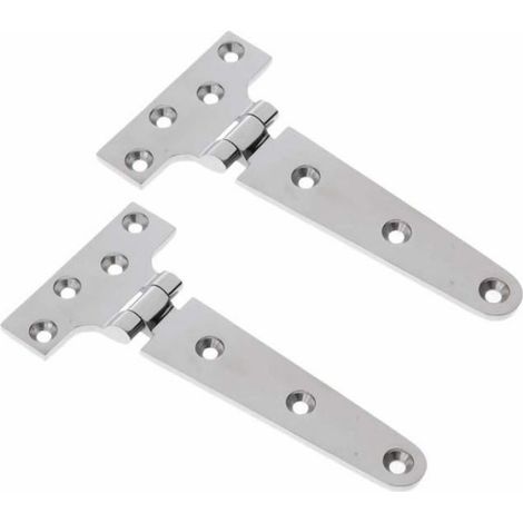 Charnière type T - Lot 1 - Roulement billes acier inoxydable - Pour porte lourde Aucuneary (1/5)