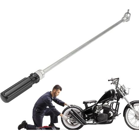 Outil de vis pilote de carburateur, outil de réglage de vis pilote Tournevis à tête plate Ajusteur de carburateur de moto,Pièces de rechange en métal, tête coudée à 90 ° pour motoneige Atv, (1/5)