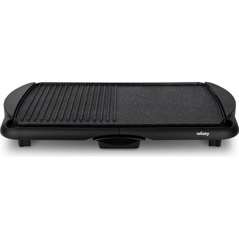 Wëasy STO52 Plancha De Asar Eléctrica con Parrilla, 2000 W, Superficie Amplia, Negro GRX330, Aluminio (1/5)