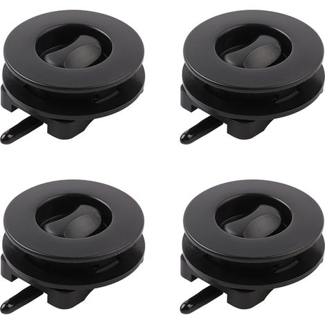 Lot de 4 clips pour tapis de voiture, poignées de fixation plastiques avec boucle antidérapante, fixation universelle