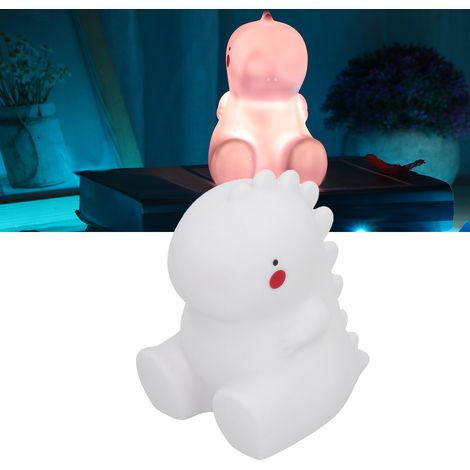 Veilleuse LED dinosaure dessin animé en silicone, décoration pour chambre d'enfant (garçon/fille) ou salon. (1/5)